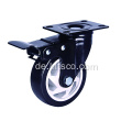 4 "Black PVC-Bremse-Caster-Rad